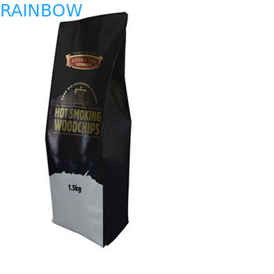 Custom 250g 500g 1kg square block flat bottom k coffee bean packaging bag