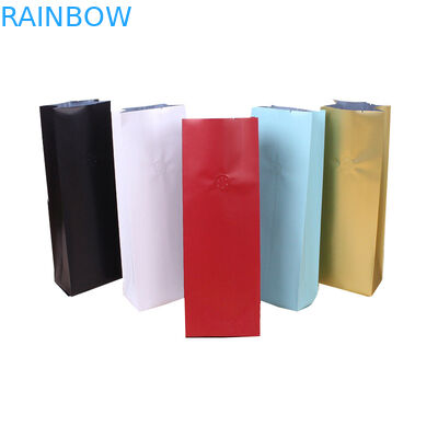 heat seal 500g roasted ground Plastic Pouches Packaging coffee bag with valve and tin tie