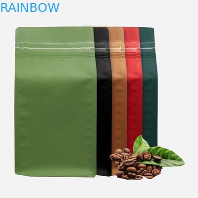 Food Grade 500g reusable Aluminum Foil Side Gusset Coffee Bags With one-way Valve