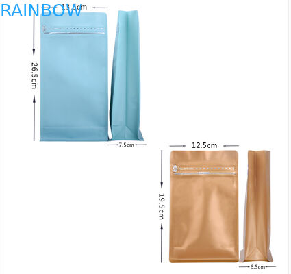 Reusable matt black Plastic Pouches Packaging stand up pouch for coffee bean