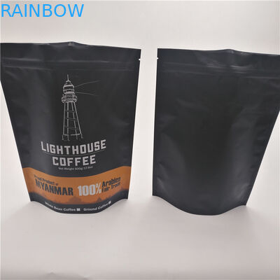 Food Grade printed plastic bags , nuts coffee bean packaging rotogravure printing