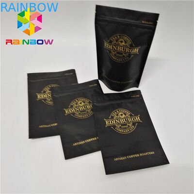 Plastic zipper Bottom Gusset Bags 500g stand up resealable coffee k pouch