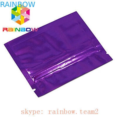 colorful 3 side sealed flat mini mylar foil bags 1g hemp tea / flower leaft packaging sachet