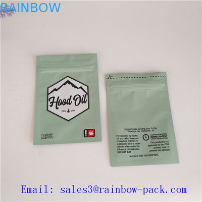 Herbal - incense 6 Grams spice packaging bags with FDA certificate