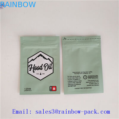 Herbal - incense 6 Grams spice packaging bags with FDA certificate
