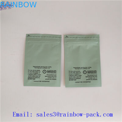 Herbal - incense 6 Grams spice packaging bags with FDA certificate