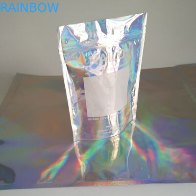 3 Side Sealed Holographic Mylar k Bags for Powder Body Scrub Products