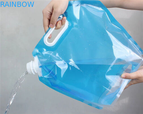 Outdoor Sports Spout Pouch Packaging 2L 3L 5L 10L BPA Free Folding Water Spout Pouch