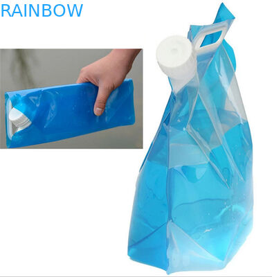 Outdoor Sports Spout Pouch Packaging 2L 3L 5L 10L BPA Free Folding Water Spout Pouch