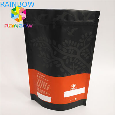 Resealable k Stand Up Coffee Pouches Bag For Food , Custom Size