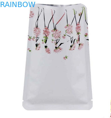 Custom Printed Three Side Sealed White Color Sample Plastic Packaging Bag For Face Mask