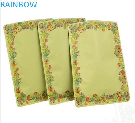 Custom Black Three Side Sealed Cosmetic Sample Packaging Bag For Cream