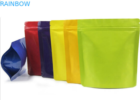 Colorful Heat Seal Pouches Three Side Sealed Packaging Bag For Skincare Mask