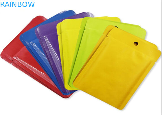 Colorful Heat Seal Pouches Three Side Sealed Packaging Bag For Skincare Mask