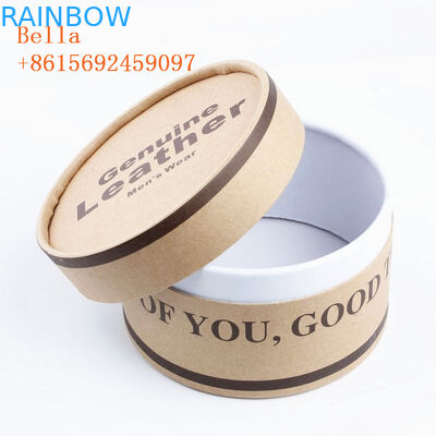 Colored Handmade Paper Box Packaging 350g Thickness With Round Shape