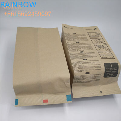 Heat Seal Microwave Paper Bag Popcorn Anti - Oil With Costomized Color