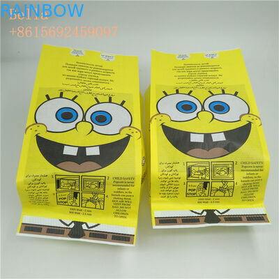Heat Seal Microwave Paper Bag Popcorn Anti - Oil With Costomized Color