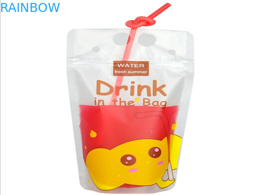 Zipper Lock Stand Up Bags Customized Size CMYK Color For Liquid Food