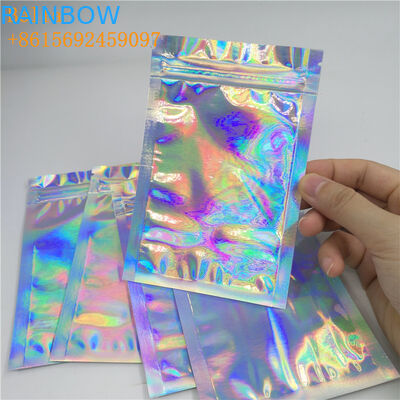 Glossy Plastic Holographic Foil Pouch Packaging