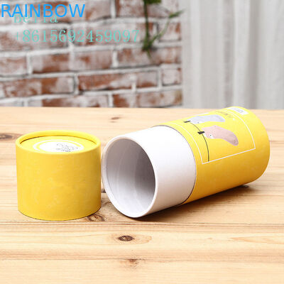 Cardboard Cylinder Paper Box Packaging Round / Customized Shape 350g