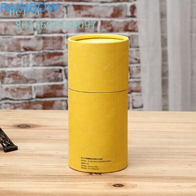 Cardboard Cylinder Paper Box Packaging Round / Customized Shape 350g