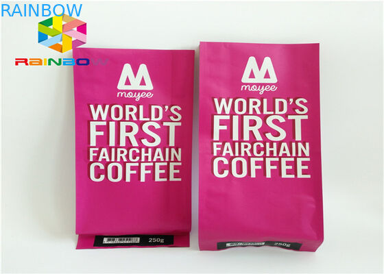 Custom Printed Drip Coffee Side Gusset Packaging Bag For Roasted Coffee with Valve and Tin Tie Coffee Bean Powder Pouch