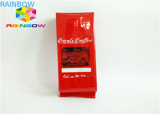 Custom Printed Drip Coffee Side Gusset Packaging Bag For Roasted Coffee with Valve and Tin Tie Coffee Bean Powder Pouch