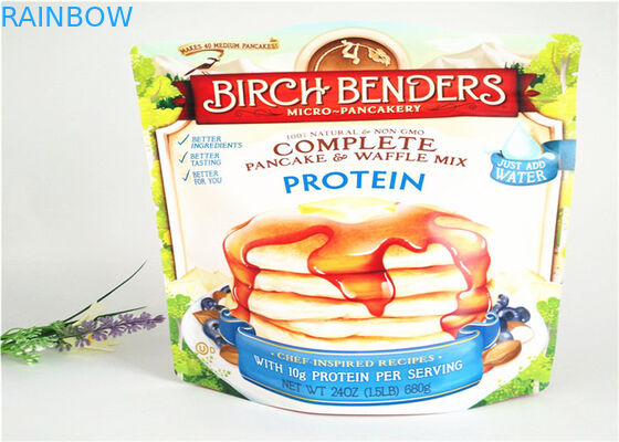 120 - 150 Microns Plastic Pouches Packaging Gravnre Printing 20000 Pcs MOQ