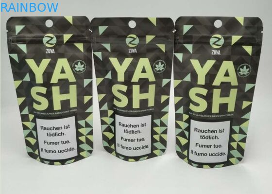 Customized Standing Up Pouch Aluminum Foil Vacuum Empty Tea Packaging Bag With Zipper