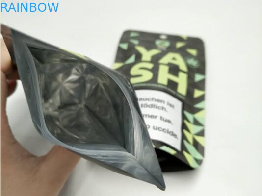 Customized Standing Up Pouch Aluminum Foil Vacuum Empty Tea Packaging Bag With Zipper