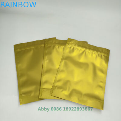 Gold Laminated Aluminum Plastic Pouches Packaging 25g / 50g / 100g For Tea