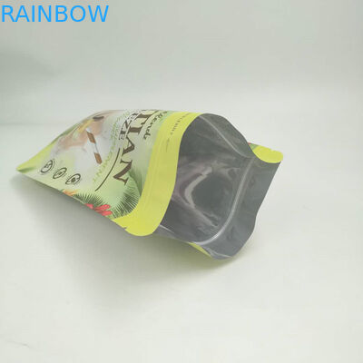 Gold Foil Stand Up Pouches 200g / 250g For Protein Powder Logo Customized