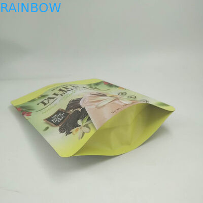 Gold Foil Stand Up Pouches 200g / 250g For Protein Powder Logo Customized