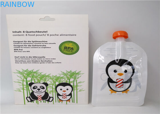Custom Printing Transparent Spout Pouch Packaging