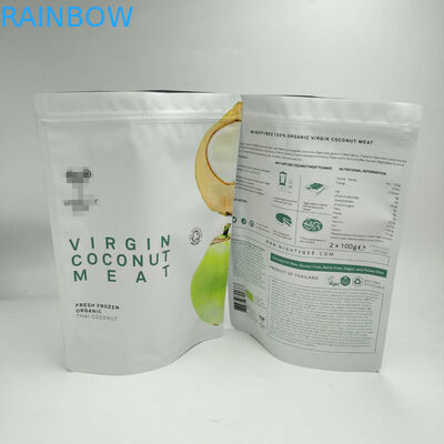 Custom Self Seal Plastic Zipper Bags Aluminum Foil For Nutrition Protein Powder