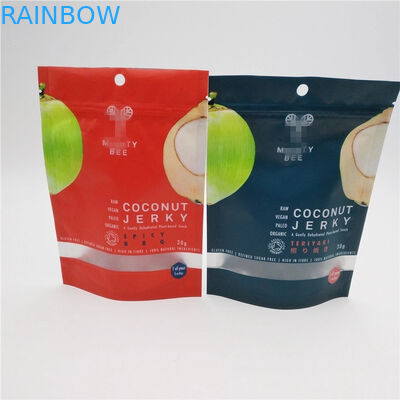Transparent Window Plastic Pouches Packaging For Coconut Sugar Sachet