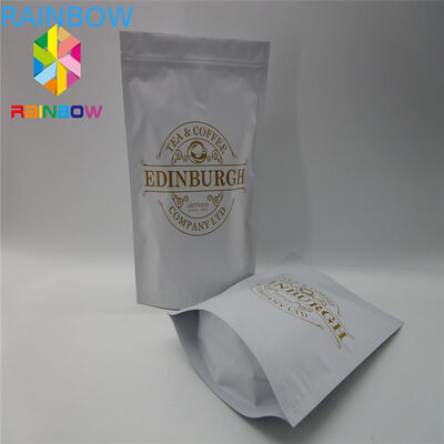 Laminated Aluminum Foil Plastic Pouches Packaging , Heat Sealed Stand Up Bags With Valve