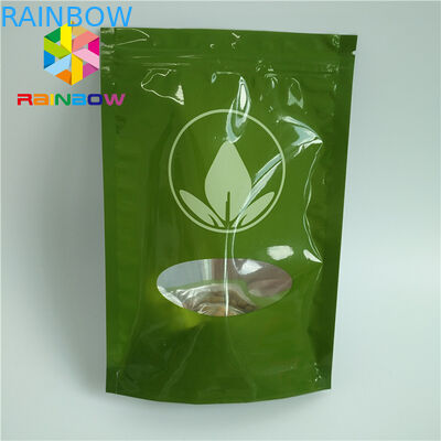 Glossy Printed Stand Up Pouches Aluminum Foil For Tea Packaging
