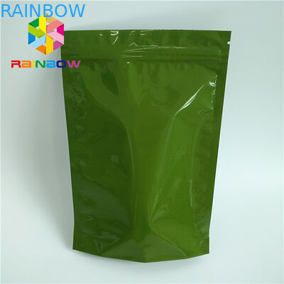Glossy Printed Stand Up Pouches Aluminum Foil For Tea Packaging