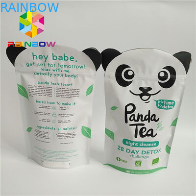 Eco - Friendly Aluminum Foil Stand Up Bags , Plastic Pouch Packaging  For Tea protein powder.