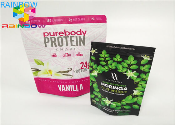 Whey Protein Powder Bag Packing / Pure Aluminum Foil Whey Protein Powder Packaging Pags/Stand Up k Bags