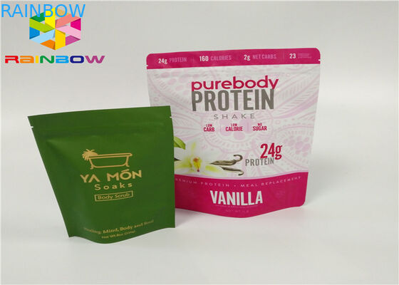 Whey Protein Powder Bag Packing / Pure Aluminum Foil Whey Protein Powder Packaging Pags/Stand Up k Bags
