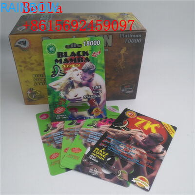 Black Plastic Blister Packaging For Male Enhancement Capsule Packaging