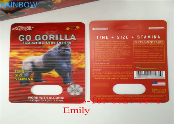 Red Goldreallas Blister Pack Packaging Hot Stamping For Pharmaceutical Industrial