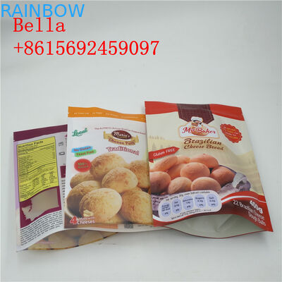 Zip Lock Snack Packaging Bags SGS FAD Certificated With Clear Bottom