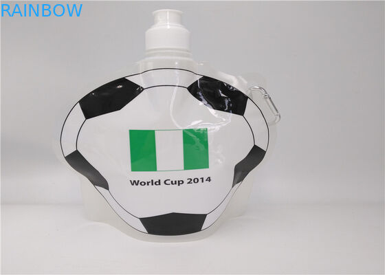 Transparent Liquid Spout Bag For Beverage / Energy Drink Packaging