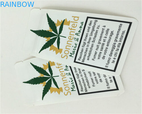 Front Side Clear Customized Paper Bags For Powder / Candy / Coffee