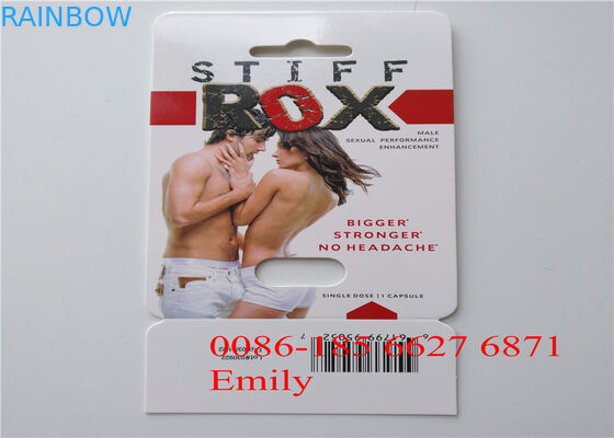 Convenient Rhino Pills Blister Pack Packaging With Embossing Surface Effect