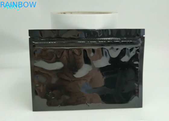 Foil Plastic Stand Up Pouch Packaging Three Side Sealed CMYK Color For Jewelry Gift