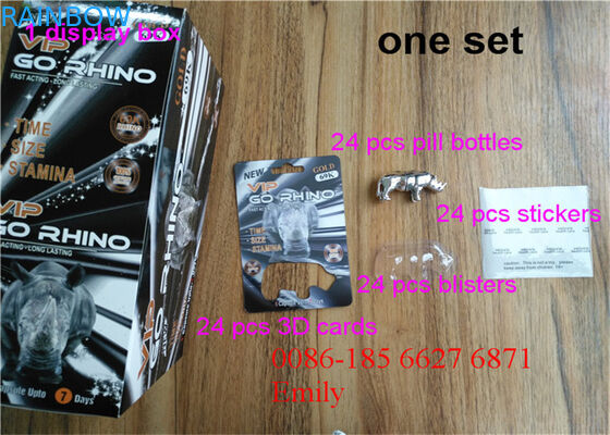 Paper Material Blister Card Packaging For All Nature FX9000 Penis Power Capsules